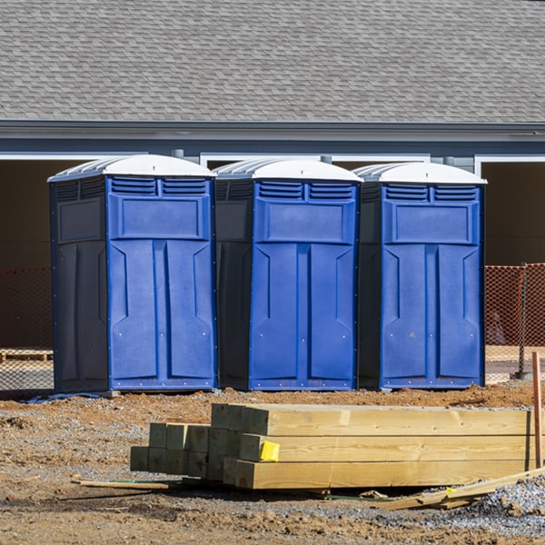 what is the maximum capacity for a single portable toilet in Arcadia